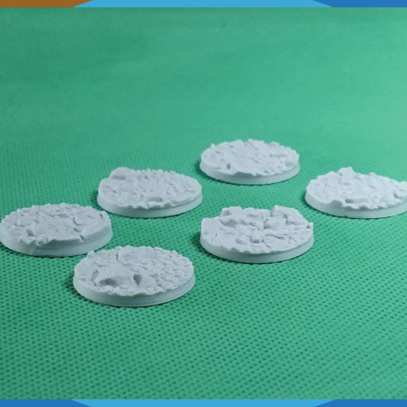 28mm Kaya Desenli Yuvarlak Savaş Tabanı - 3D Baskı Masaüstü Oyun