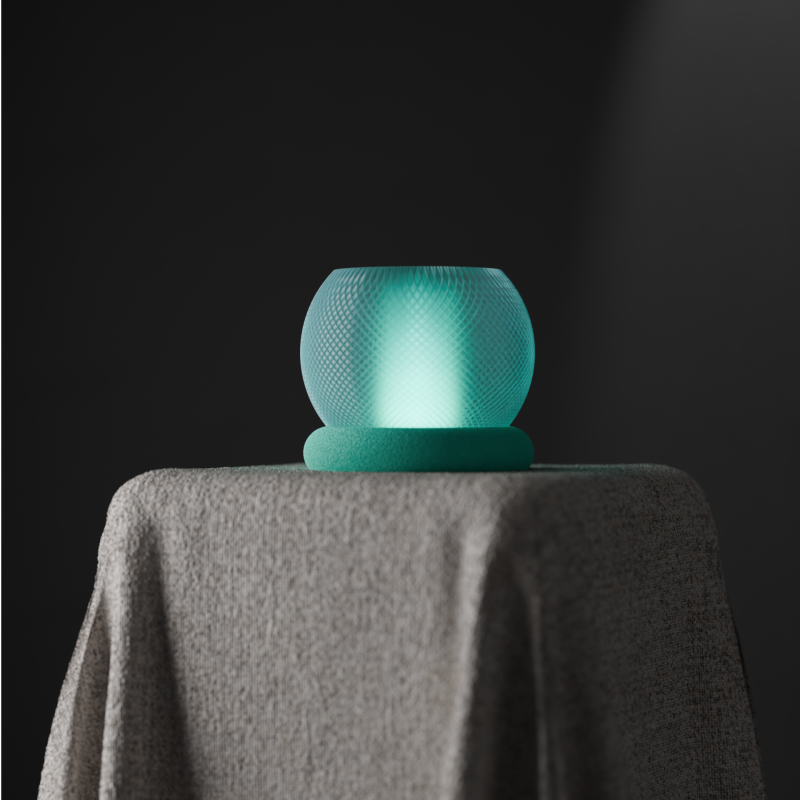 Modern Küre Dokulu Masa Lambası - 3D Baskı Dekoratif Aydınlatma