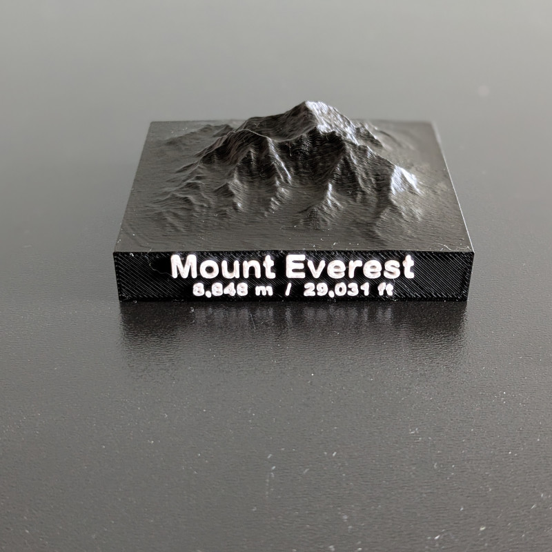 Mini Mount Everest 3D Model - Eğitici Coğrafya Maketi