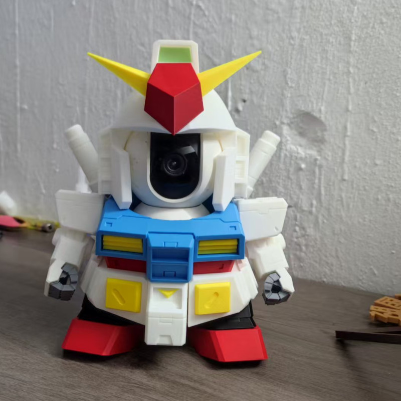 Xiaomi Kamera 2 PTZ Gundam Kılıfı - 3D Baskı Özel Tasarım Xiaomi Kamera 2 PTZ Gundam Kılıfı - 3D Baskı Özel Tasarım