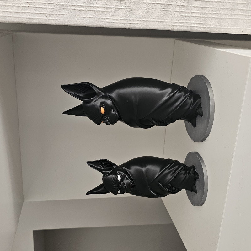 Detaylı Yarasa Heykelleri - Dekoratif 3D Baskı