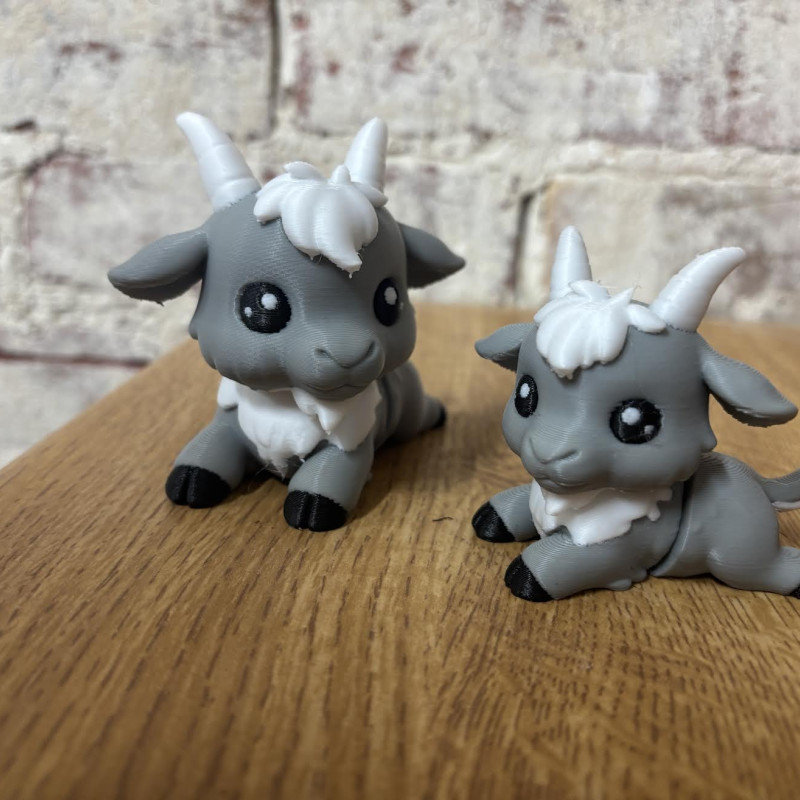 Esnek Keçi Fidget Oyuncağı - 3D Baskılı Hareketli Oyuncak