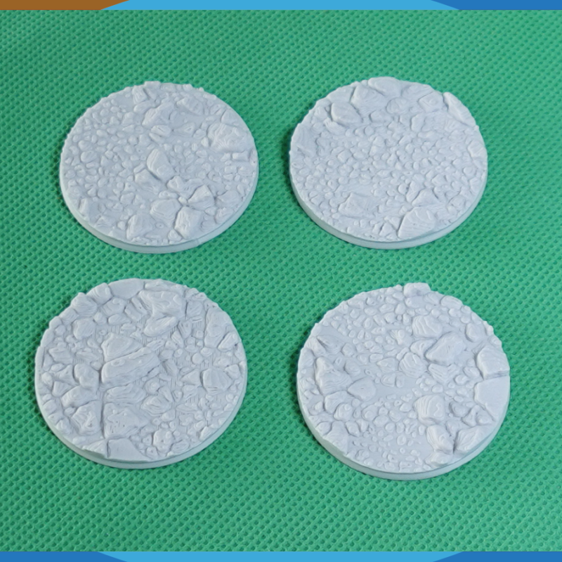 28mm Kaya Desenli Yuvarlak Savaş Tabanı - 3D Baskı Masaüstü Oyun