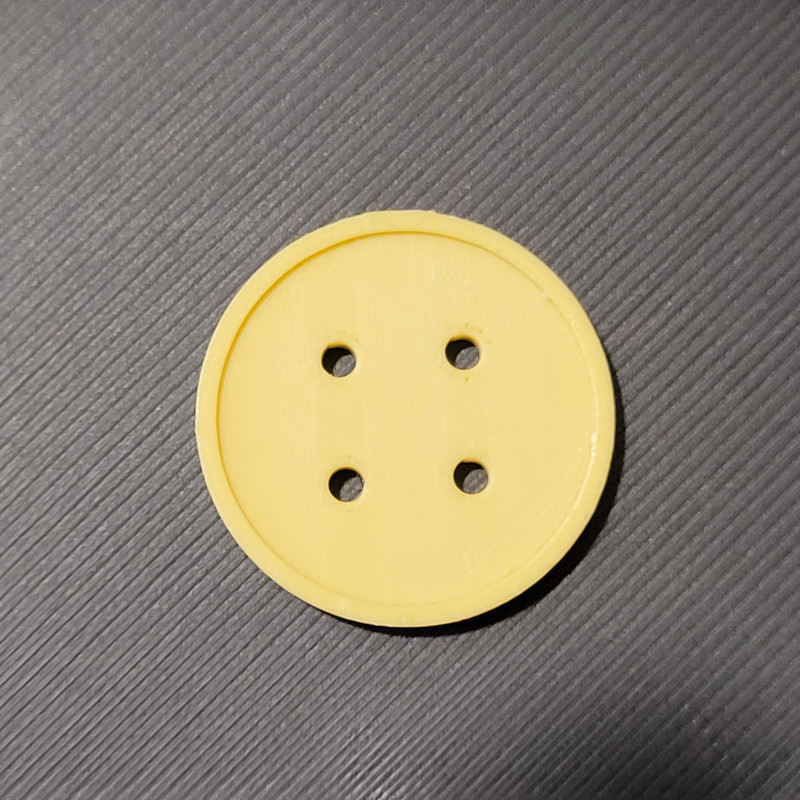 Özelleştirilebilir Dikilebilir Düğme - 3D Baskı Modelleri