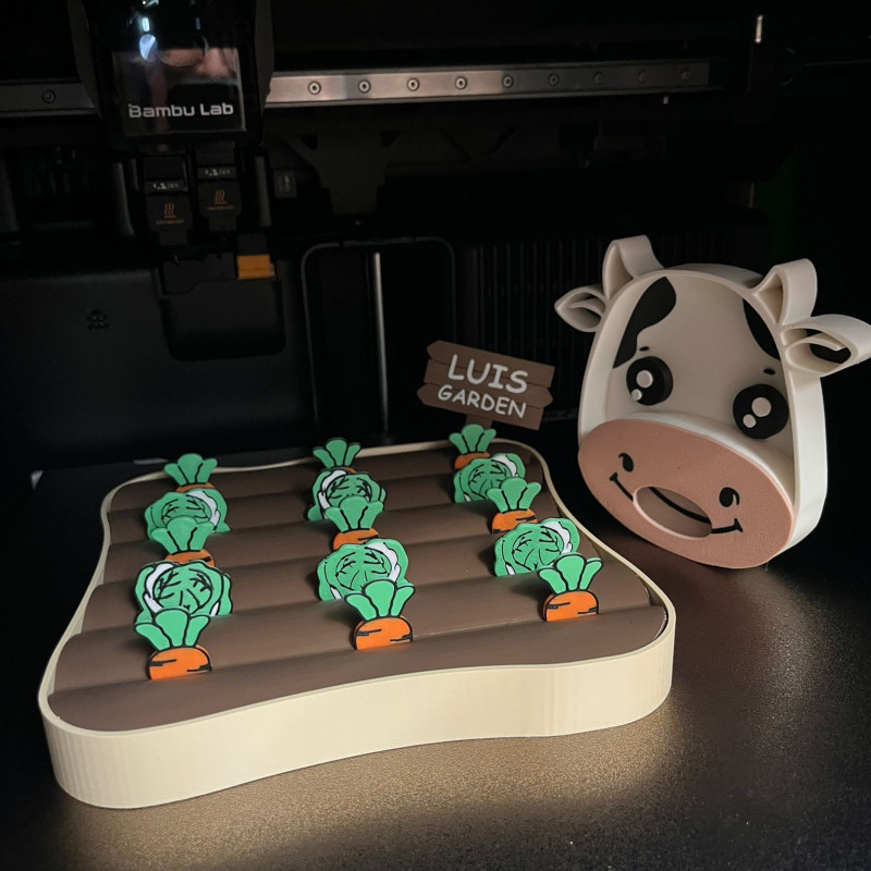 Montessori Bahçe Eğitici 3D Baskı Oyuncak - Çocuk Gelişim Seti