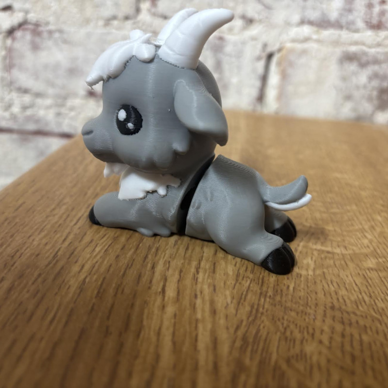 Esnek Keçi Fidget Oyuncağı - 3D Baskılı Hareketli Oyuncak