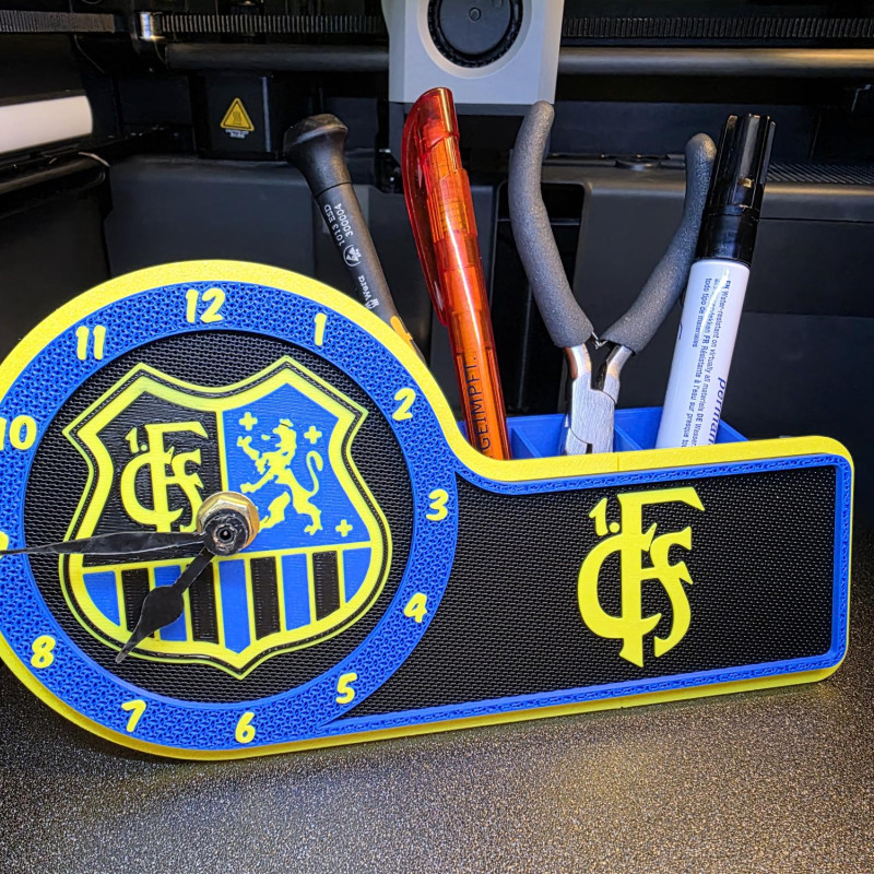 FC Saarbrücken Masa Saati ve Organizatör - 3D Baskılı Özel Tasarım