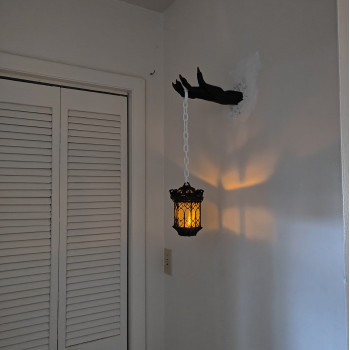 Gotik Duvar Feneri - Ürkütücü El Tasarımı 3D Baskı Dekor