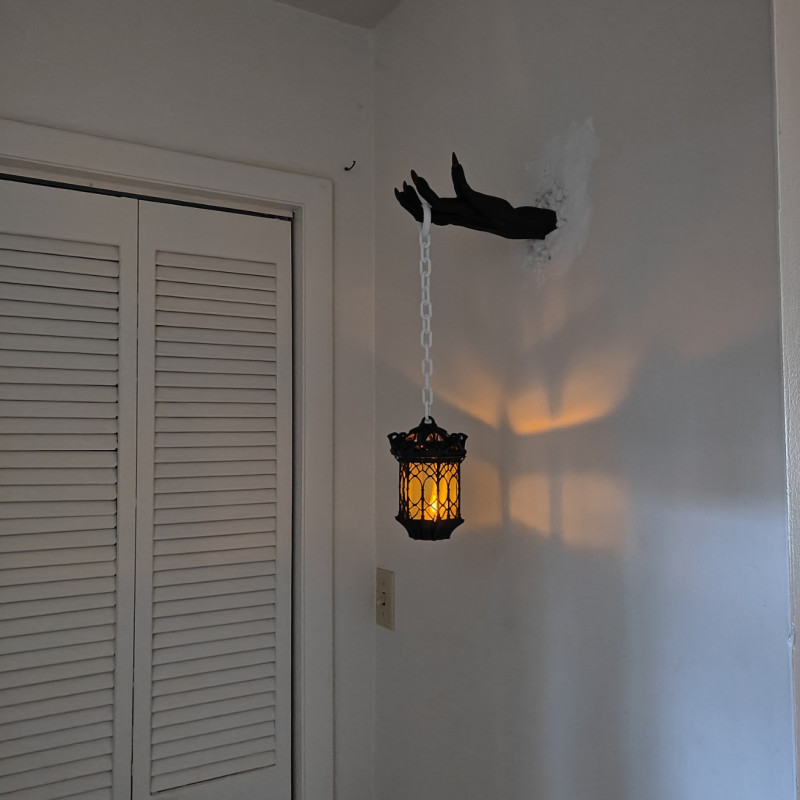 Gotik Duvar Feneri - Ürkütücü El Tasarımı 3D Baskı Dekor