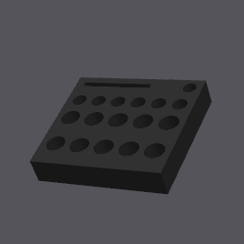 NT Labs Su Test Kiti 3D Baskı Organizatör Tepsisi - Dayanıklı Kimya Aksesuarı