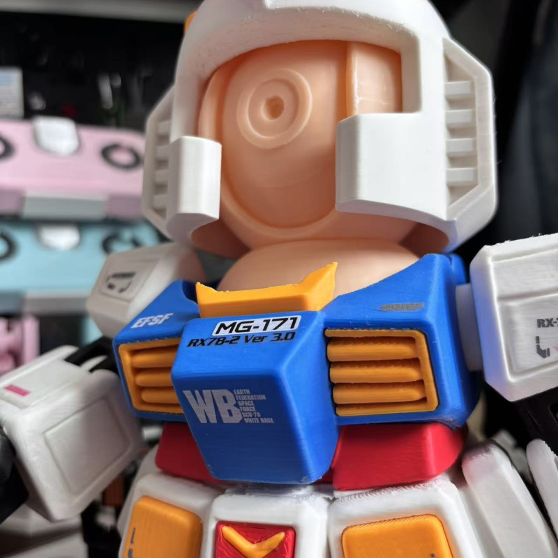 Xiaomi Kamera Gundam Renk Ayrımlı 3D Baskı Modeli - Manyetik Aksesuarlı