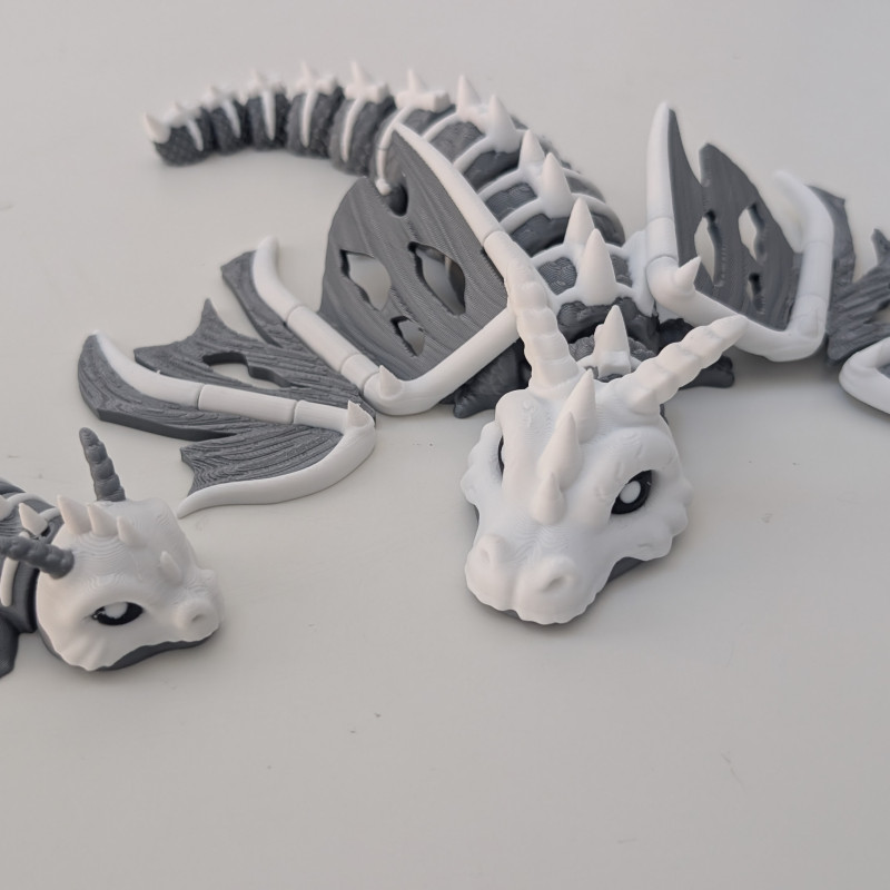 Eski Kemik Ejderha - Hareketli Oyuncak Figür - 3D Baskı Koleksiyon Eski Kemik Ejderha - Hareketli Oyuncak Figür - 3D Baskı Koleksiyon