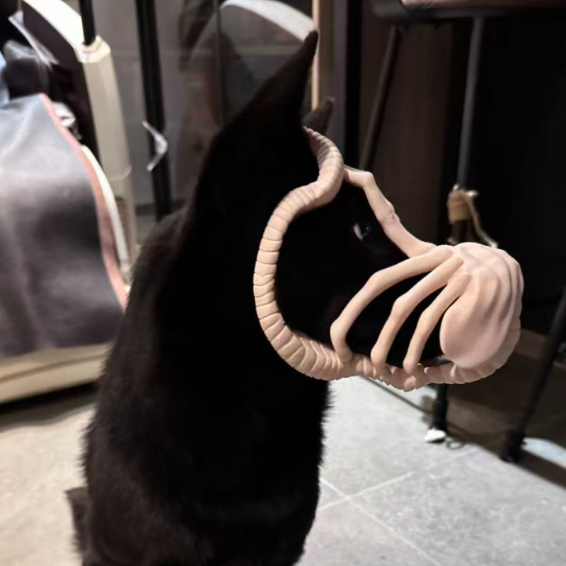 Uzaylı Köpek Maskesi Halloween Kostüm Evcil Hayvan Aksesuarı