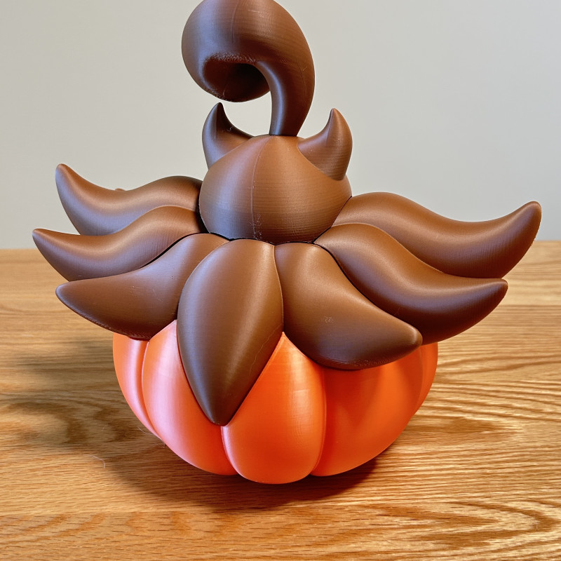 Halloween Pumpkaboo Şeker Kavanozu - 3D Baskılı Pokémon Dekor