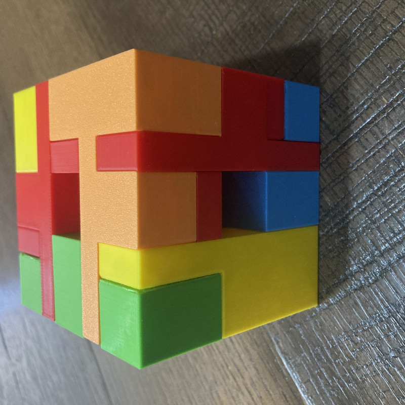 9 Parça Küp Bulmaca - 3D Baskı Zeka Oyunu 9 Parça Küp Bulmaca - 3D Baskı Zeka Oyunu