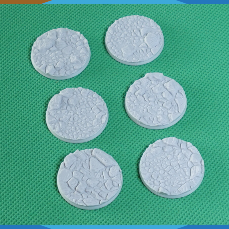 28mm Kaya Desenli Yuvarlak Savaş Tabanı - 3D Baskı Masaüstü Oyun