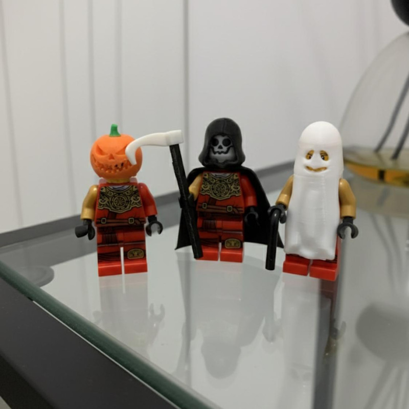 Ölüm Meleği Minifigür Kostümü - 3D Baskı Halloween Aksesuar Ölüm Meleği Minifigür Kostümü - 3D Baskı Halloween Aksesuar