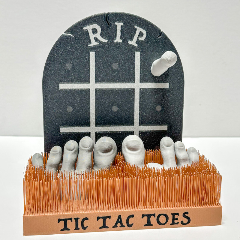 Cadılar Bayramı Tic Tac Toe Işıklı Ayak Oyunu - 3D Baskı