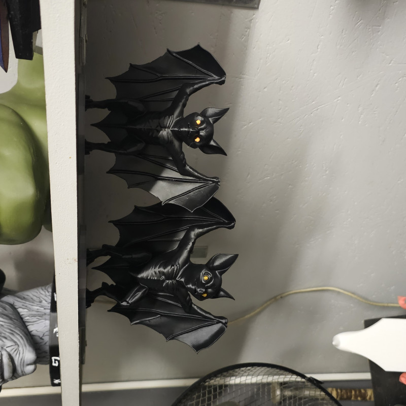 Detaylı Yarasa Heykelleri - Dekoratif 3D Baskı