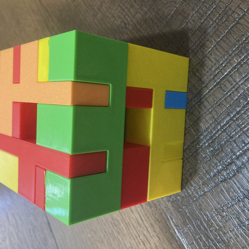 9 Parça Küp Bulmaca - 3D Baskı Zeka Oyunu 9 Parça Küp Bulmaca - 3D Baskı Zeka Oyunu