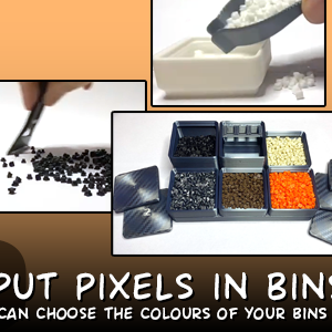 Mini Pikselli Kedi Tablo - 3D Baskı DIY Dekor