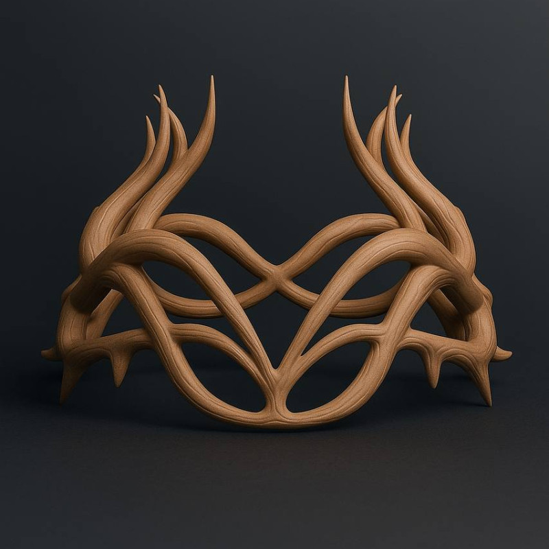 Geyik Lordu 3D Baskılı Dekoratif Mühür - Antik Tasarım