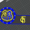 FC Saarbrücken Masa Saati ve Organizatör - 3D Baskılı Özel Tasarım