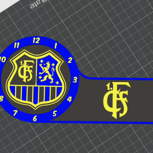 FC Saarbrücken Masa Saati ve Organizatör - 3D Baskılı Özel Tasarım