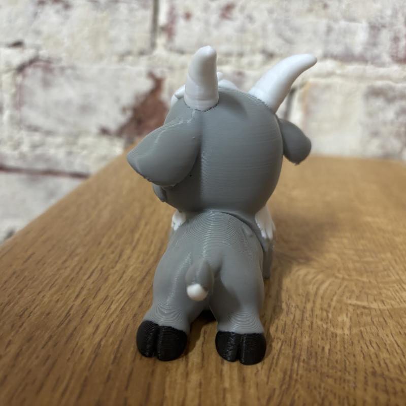 Esnek Keçi Fidget Oyuncağı - 3D Baskılı Hareketli Oyuncak