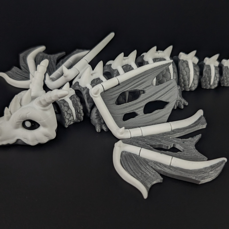 Eski Kemik Ejderha - Hareketli Oyuncak Figür - 3D Baskı Koleksiyon Eski Kemik Ejderha - Hareketli Oyuncak Figür - 3D Baskı Koleksiyon