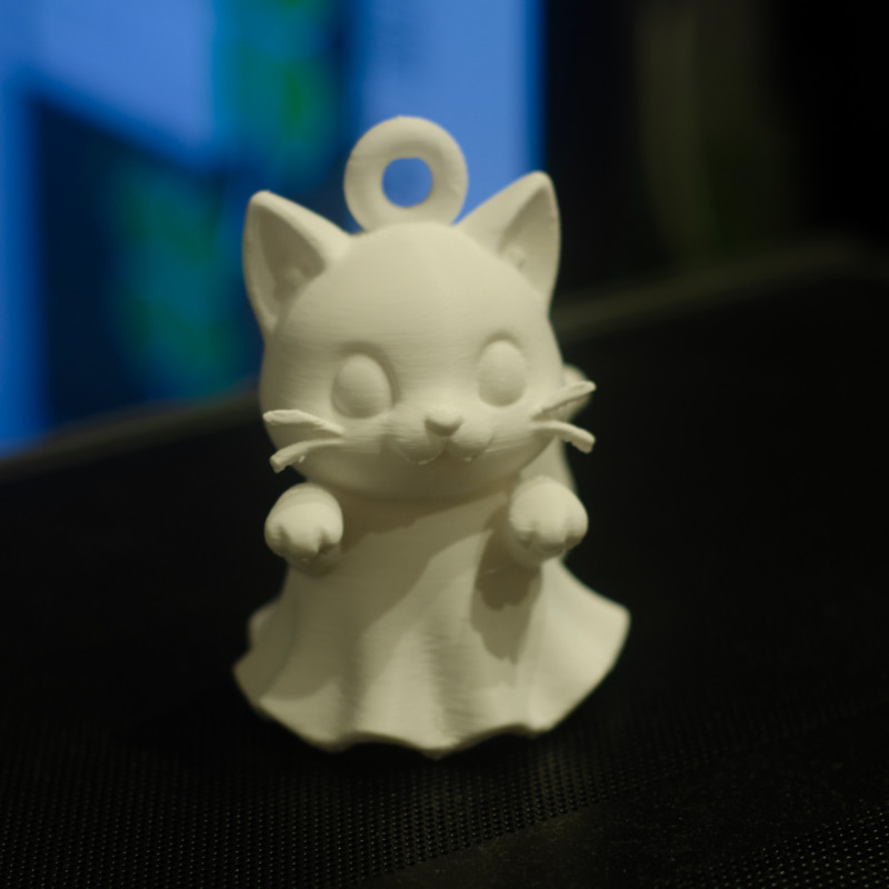 Hayalet Kedi Anahtarlık - Sevimli Cadılar Bayramı Aksesuarı Hayalet Kedi Anahtarlık - Sevimli Cadılar Bayramı Aksesuarı