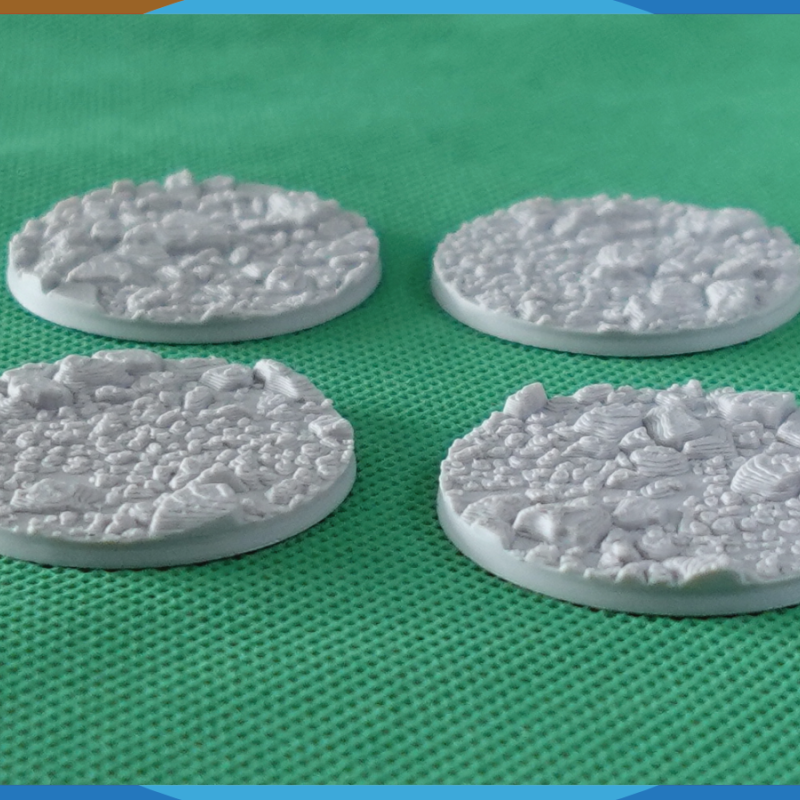 28mm Kaya Desenli Yuvarlak Savaş Tabanı - 3D Baskı Masaüstü Oyun