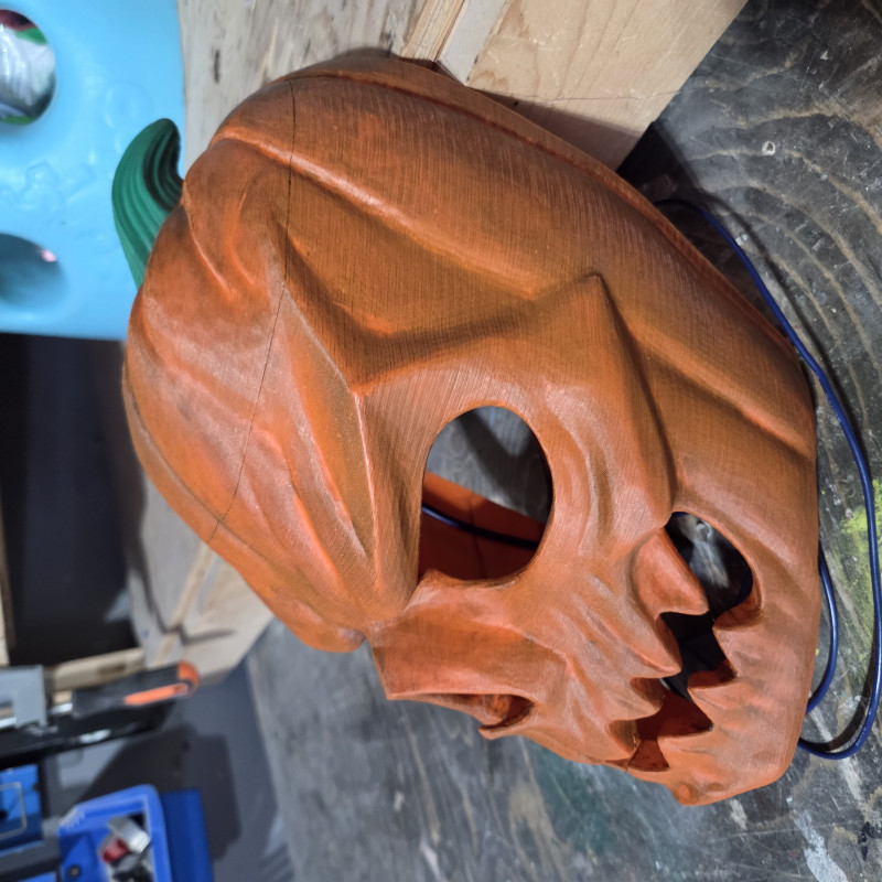 Korkunç Balkabağı Kafatası Maske - Cadılar Bayramı Aksesuarı