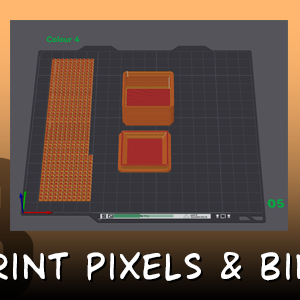 Mini Pikselli Kedi Tablo - 3D Baskı DIY Dekor