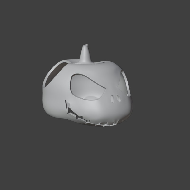 Cadılar Bayramı Kedi Maskesi - Jack Skeletron Tasarımı 3D Baskı
