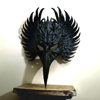 Gotik Kuzgun Maskesi - 3D Baskı Kostüm Aksesuarı
