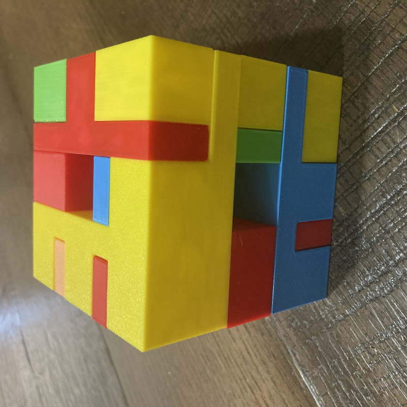 9 Parça Küp Bulmaca - 3D Baskı Zeka Oyunu 9 Parça Küp Bulmaca - 3D Baskı Zeka Oyunu