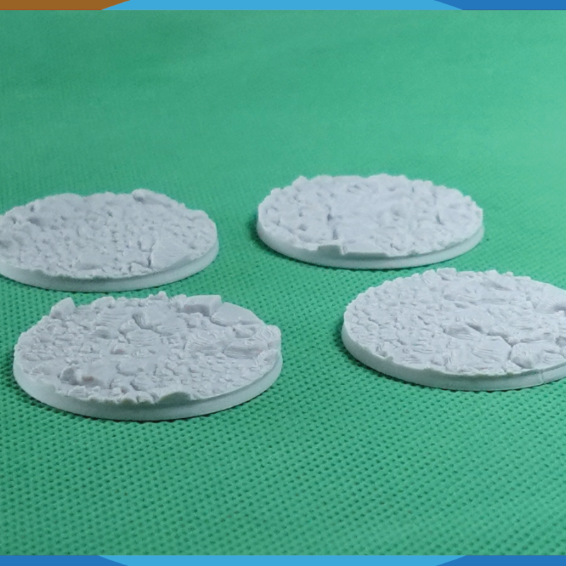 28mm Kaya Desenli Yuvarlak Savaş Tabanı - 3D Baskı Masaüstü Oyun