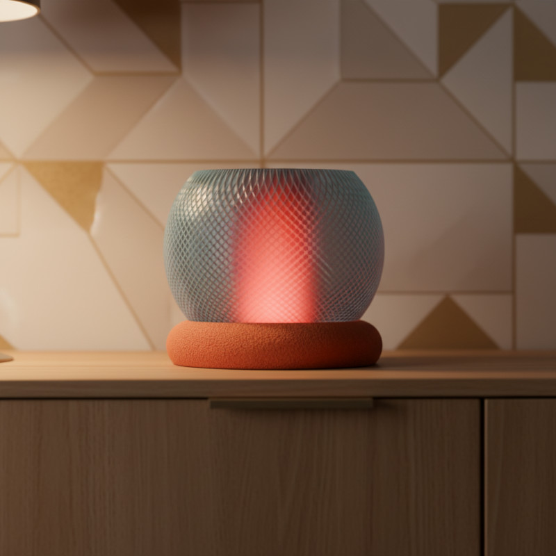 Modern Küre Dokulu Masa Lambası - 3D Baskı Dekoratif Aydınlatma