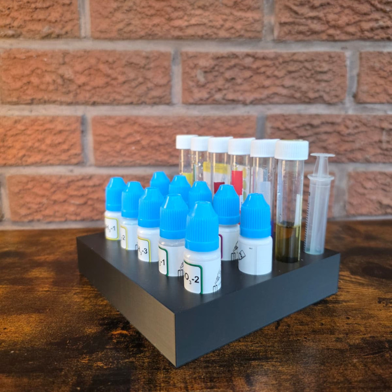 NT Labs Su Test Kiti 3D Baskı Organizatör Tepsisi - Dayanıklı Kimya Aksesuarı