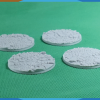 28mm Kaya Desenli Yuvarlak Savaş Tabanı - 3D Baskı Masaüstü Oyun