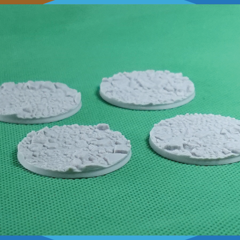 28mm Kaya Desenli Yuvarlak Savaş Tabanı - 3D Baskı Masaüstü Oyun