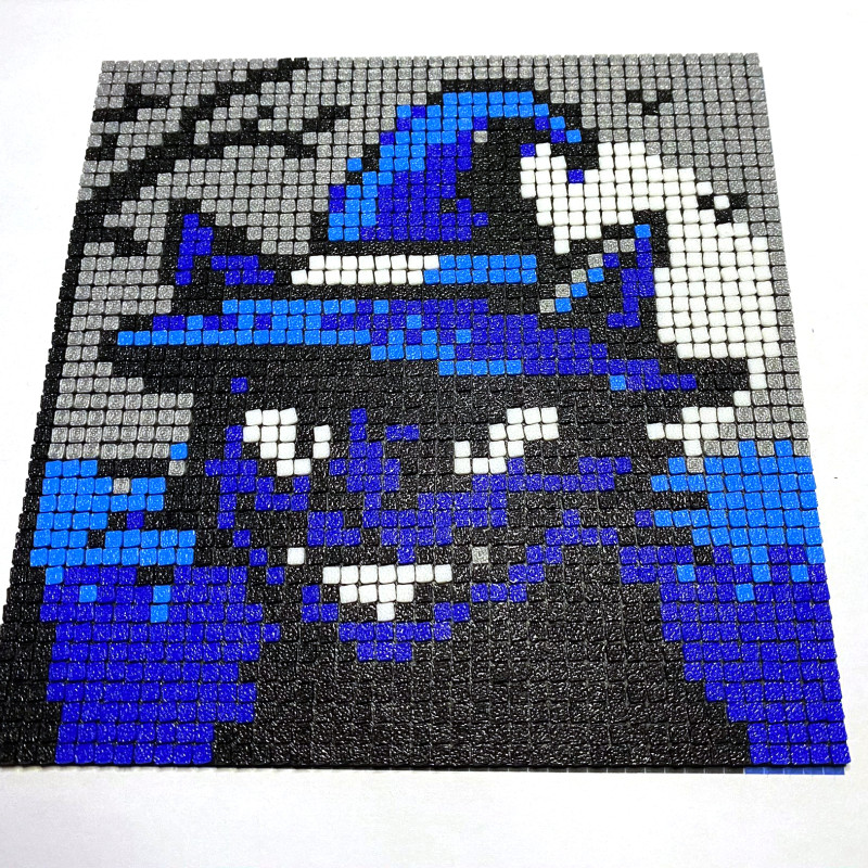 Mini Pikselli Kedi Tablo - 3D Baskı DIY Dekor