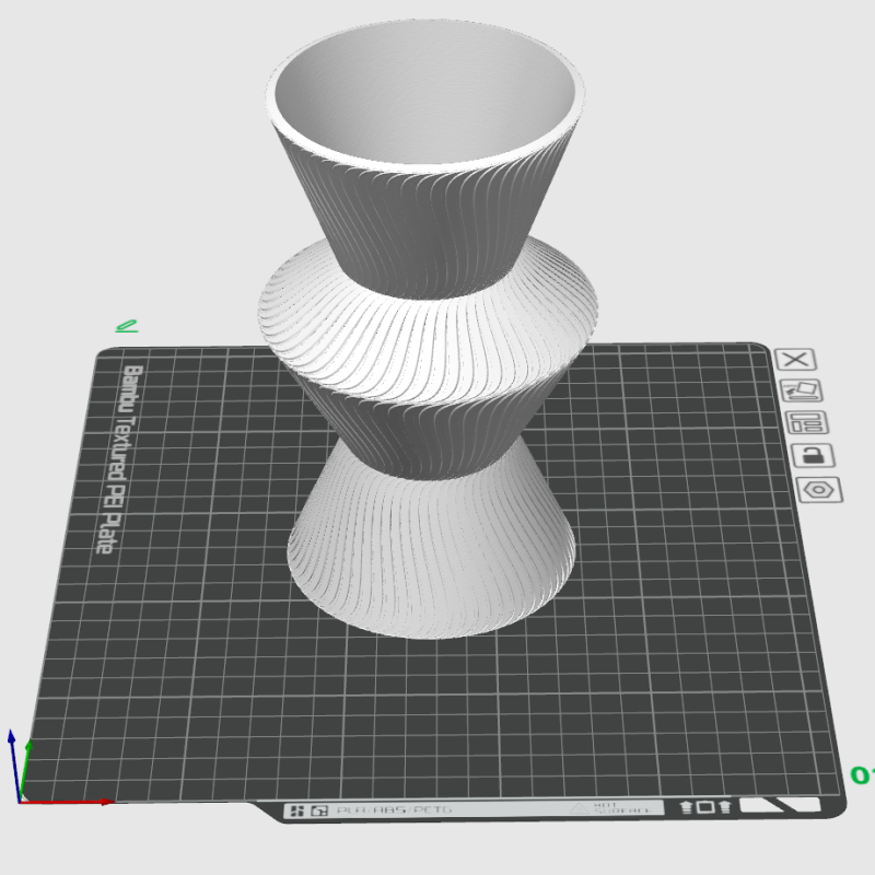 Minimalist Zarif İç Mekan Vazosu - 3D Baskı Dekor