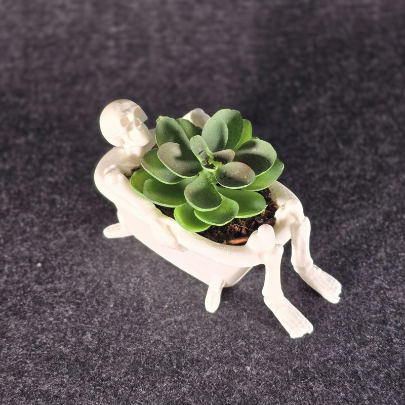 İskelet Banyo Zamanı 3D Baskı Dekorasyon - Cadılar Bayramı Süsü İskelet Banyo Zamanı 3D Baskı Dekorasyon - Cadılar Bayramı Süsü