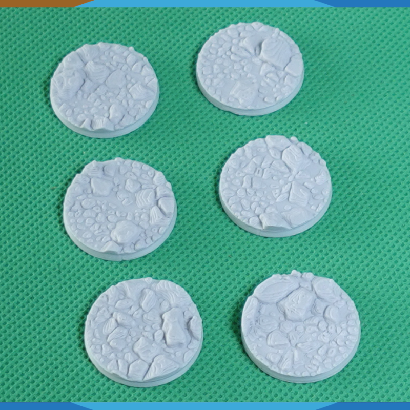 28mm Kaya Desenli Yuvarlak Savaş Tabanı - 3D Baskı Masaüstü Oyun