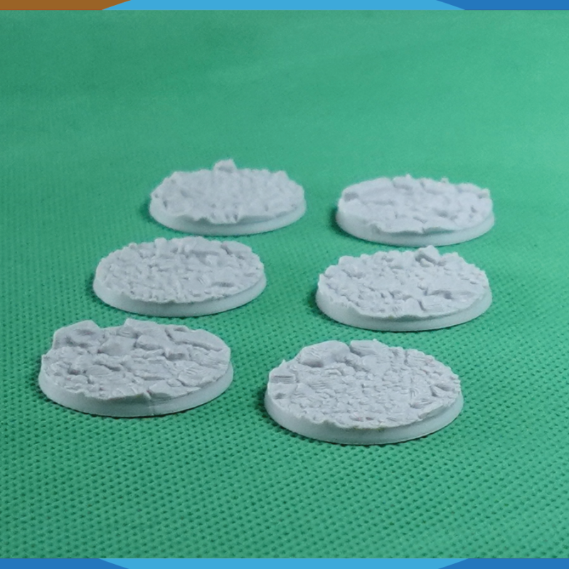 28mm Kaya Desenli Yuvarlak Savaş Tabanı - 3D Baskı Masaüstü Oyun