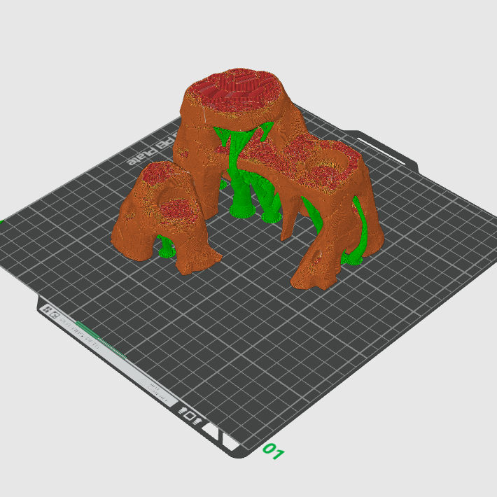 Çöl Sığınağı Besleyici Teraryum Mağarası - 3D Baskı Evcil Hayvan Aksesuarı