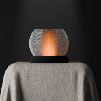 Modern Küre Dokulu Masa Lambası - 3D Baskı Dekoratif Aydınlatma