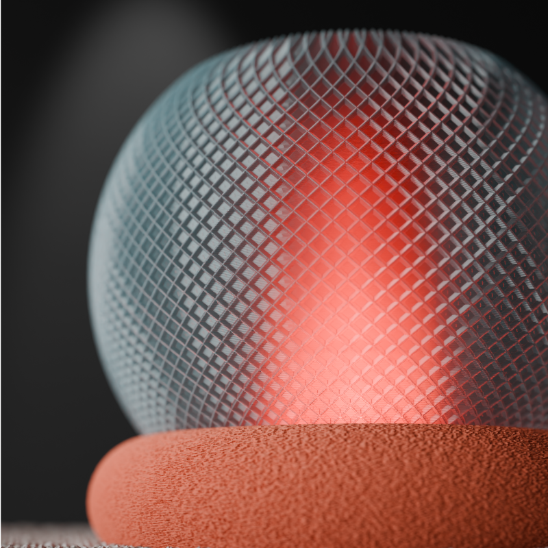 Modern Küre Dokulu Masa Lambası - 3D Baskı Dekoratif Aydınlatma